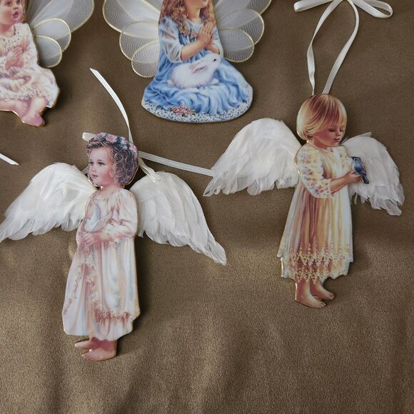 Lot of 11 Heaven's Little Angels Ornaments by Donna Gelsinger Bradford Editions - Picture 7 of 8